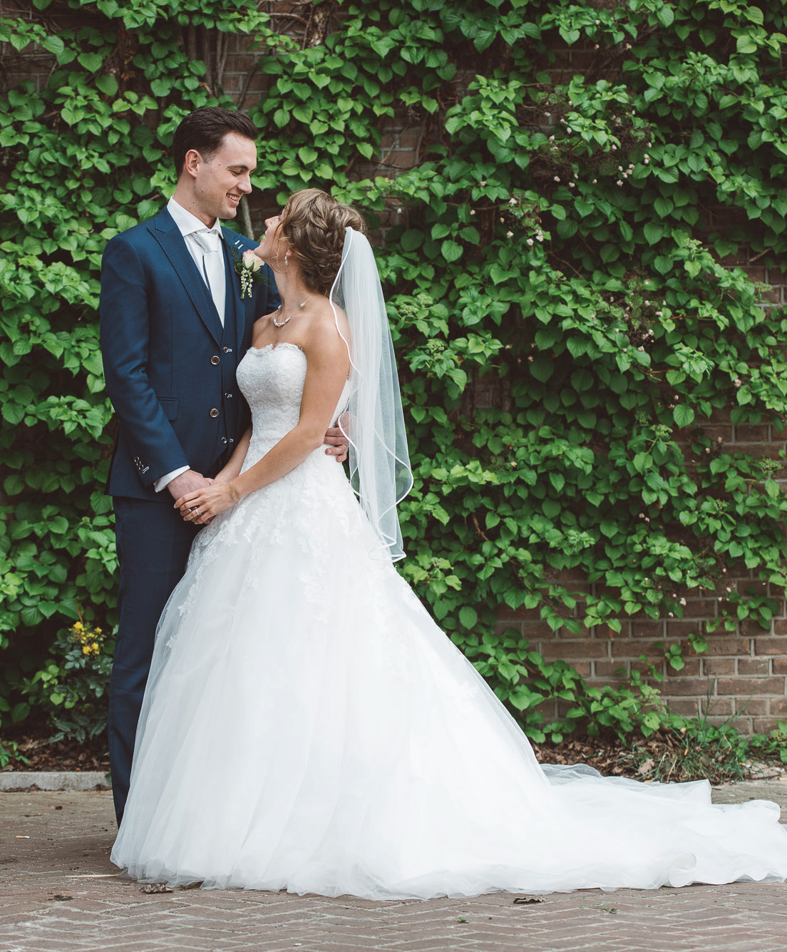 Bruidspaar Melline en Michael